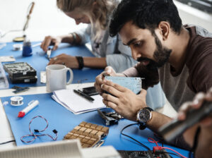 Employee traing to repair electronics